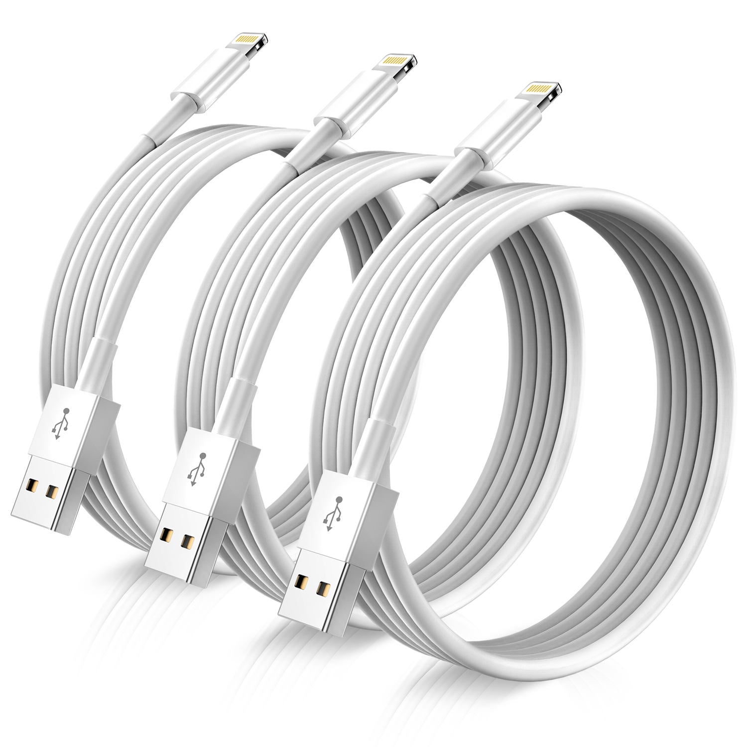 iPhone Data Cable Original Lightning USB - Fast Charging Cable for Apple iPhone 6, 6s, 7, 8 Plus 11 12