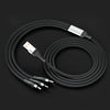 3 in 1 USB C Cable for iPhone 15 14 13 Pro 11 XR Charger Cable